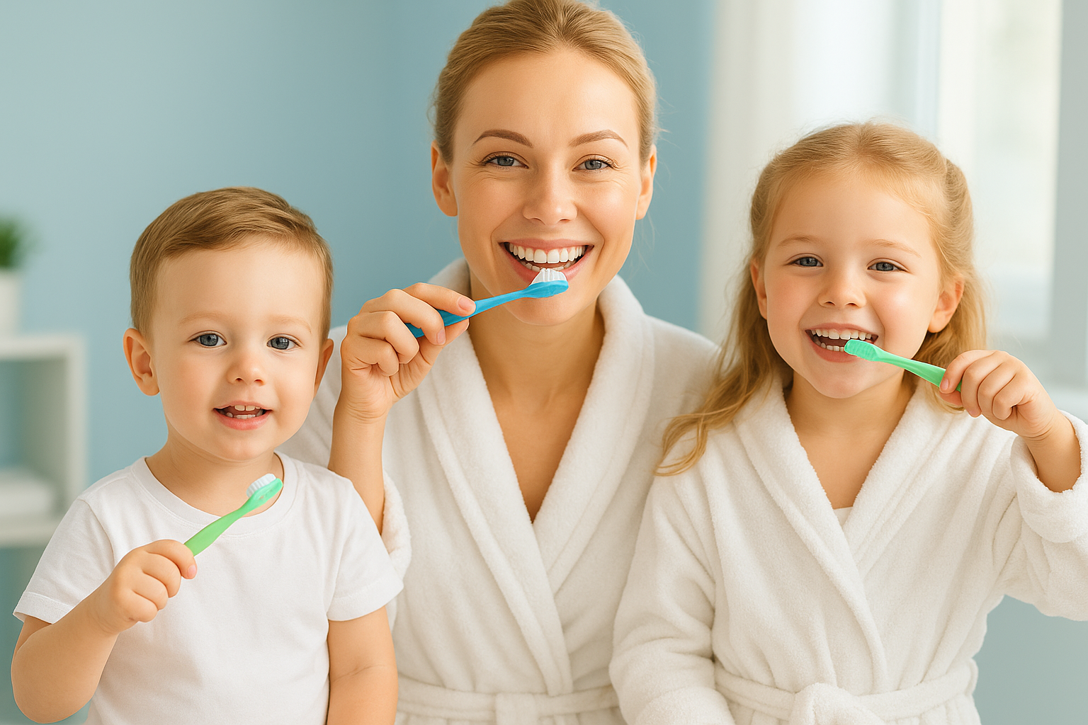 routine dentaire matinale